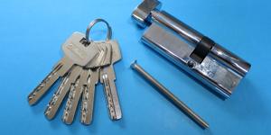 фото товара Цилиндр S-Locked (35*45) ключ/вертушка, хром 5 перфо ключей