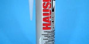 фото товара Герметик силиконовый нейтральный HAUSER, 260 мл, белый