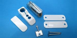 фото товара Замок безопасности флажковый Easy LOCK (для профилей 70мм) белый
