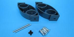 фото товара Комплект монтажный ручки прямой овальной антрацит RAL7016