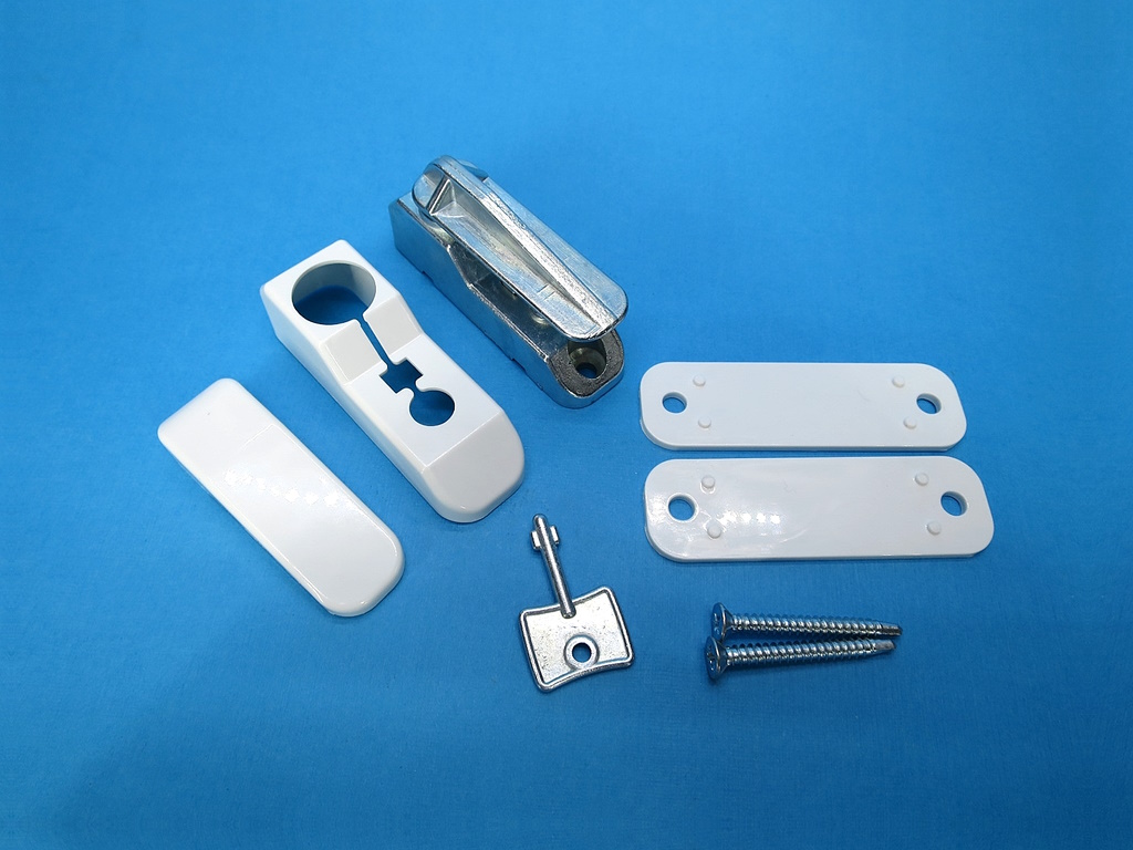фото товара Замок безопасности флажковый Easy LOCK (для профилей 70мм) белый
