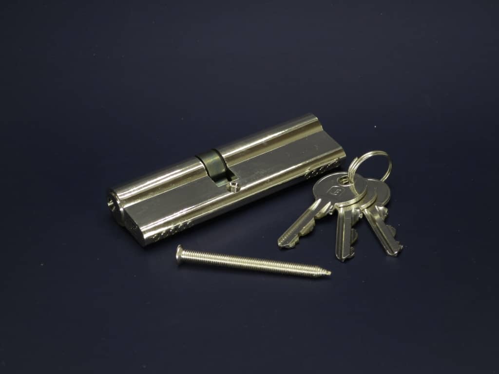 Цилиндровый механизм 100мм (45*55) ключ/ключ, мат.никель 3 ключа